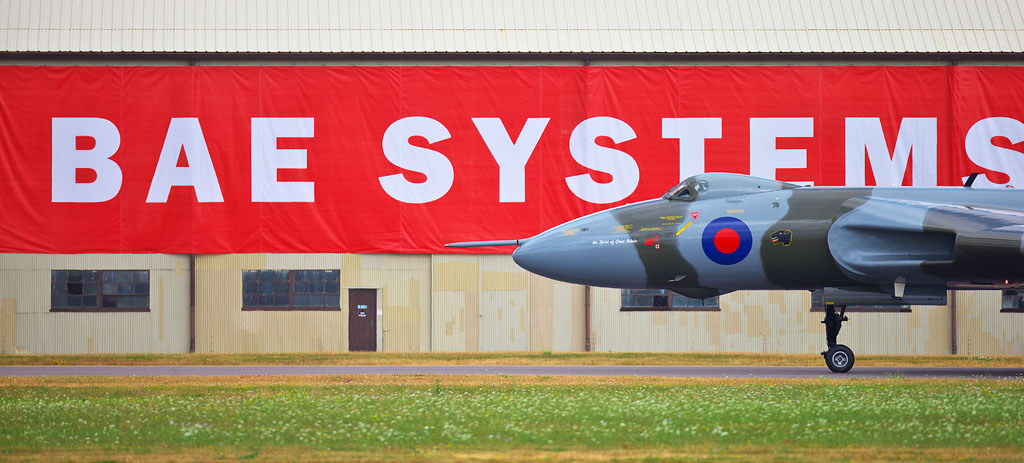 Avro Vulcan XH558 taxiing