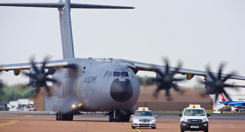 Airbus A400M taxiing
